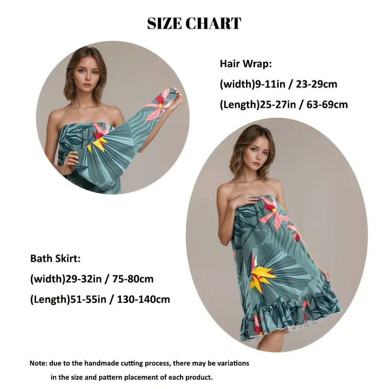 Women'S Tropical Floral Microf - Spa And Wellness recension och pris