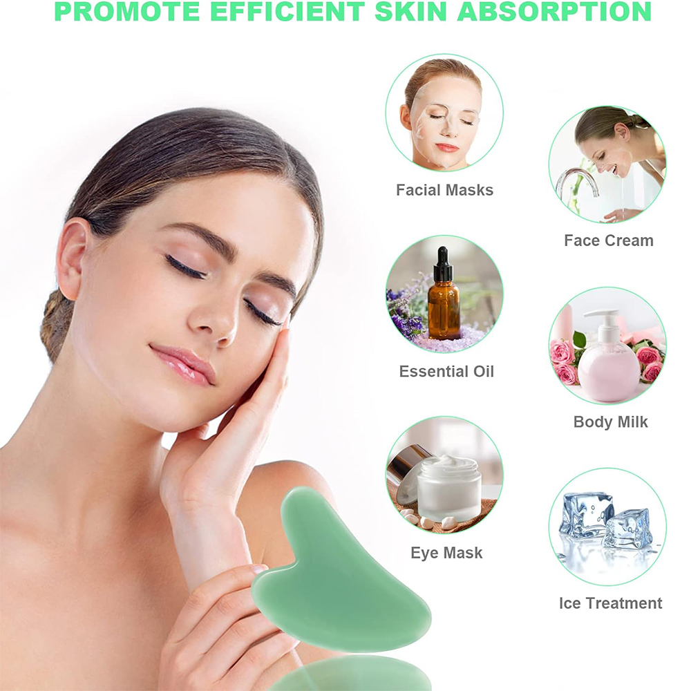 1PCS Natural Glass Jade Scrapi - Spa And Wellness recension och pris