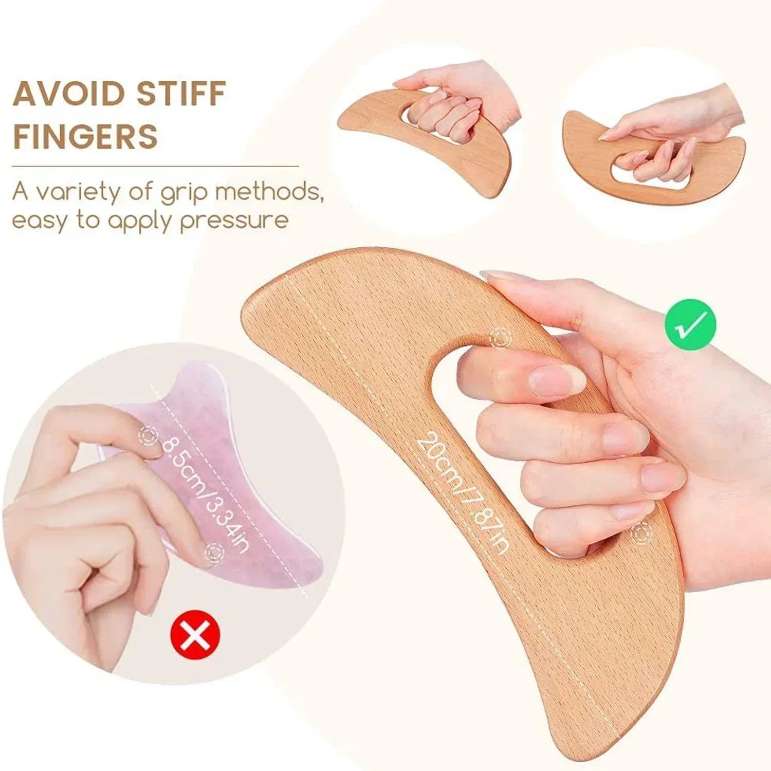 Wooden Gua Sha Tool for Body M - Spa And Wellness recension och pris