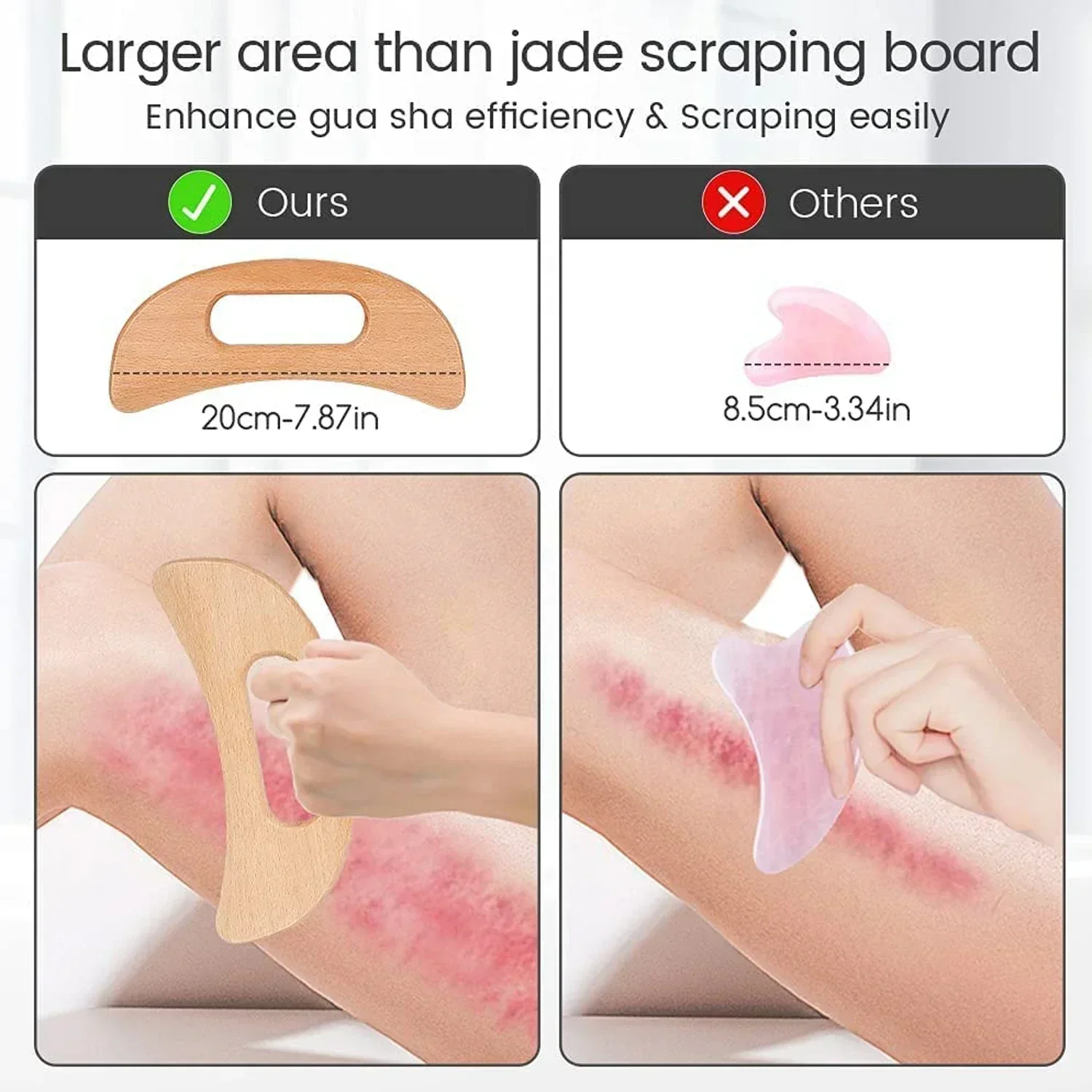 Wooden Gua Sha Tool for Body M - Spa And Wellness recension och pris