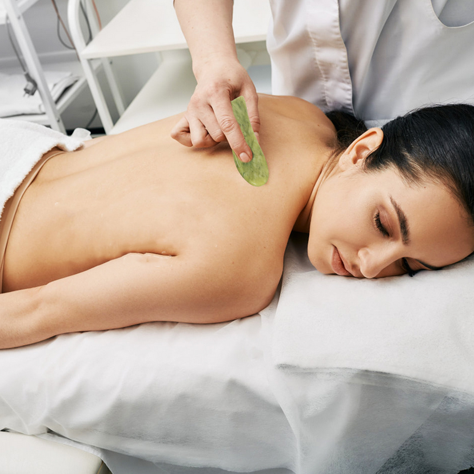 2Pcs Natural Jade Gua Sha Scra - Spa And Wellness recension och pris